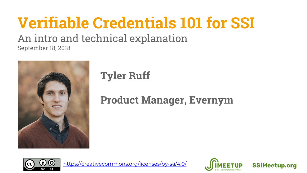 Webinar 11 Verifiable Credentials Tyler Ruff